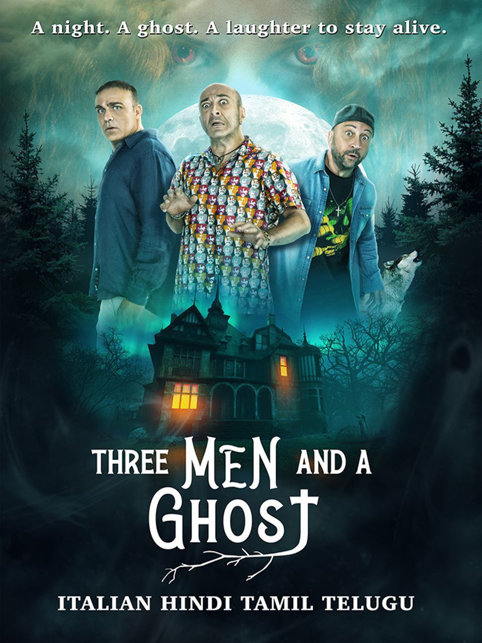 Three Man And A Ghost HD Hindi Movie
